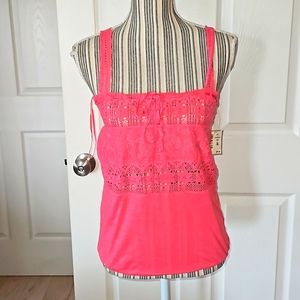 Aeropostale  Luxe Lace tube Embroidered women Tank Top Size S/P style 4523